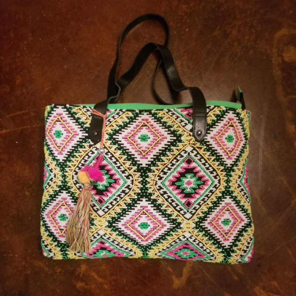 Big Buddha Beaded Tote